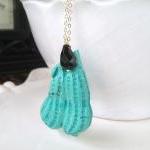 Unique Carved Turquoise Pen..