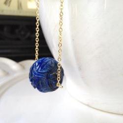 Lapis Asian Ball Pendant 