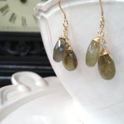 Labradorite Double Drop Earrings